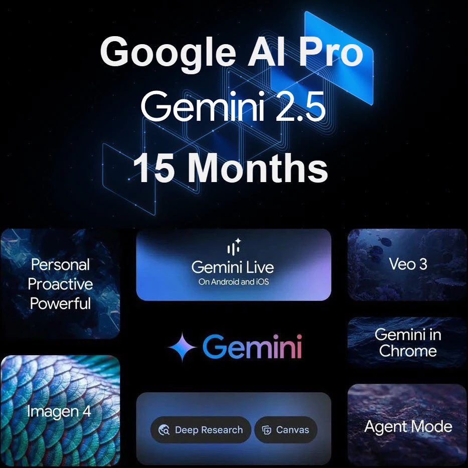 GEMINI AI PRO 15 BULAN | 1 TAHUN | GDRIVE 2TB | VEO 3 | PRIVATE BUKAN SHARING BERGARANSI AMANAH