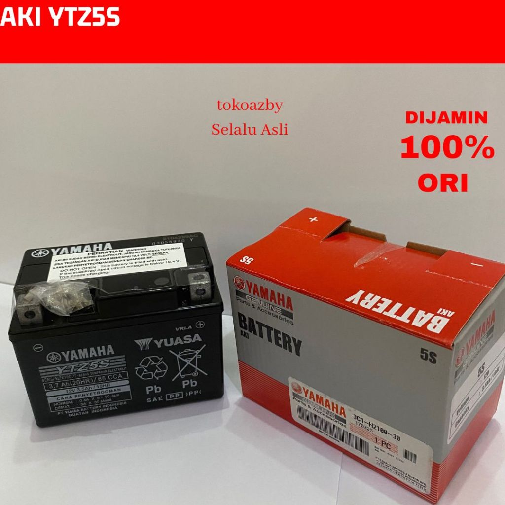 Jual Aki YTZ5S GTZ5S YTZ4V GTZ4V Yuasa GS Yamaha Mio Fino Xride Vixion ...