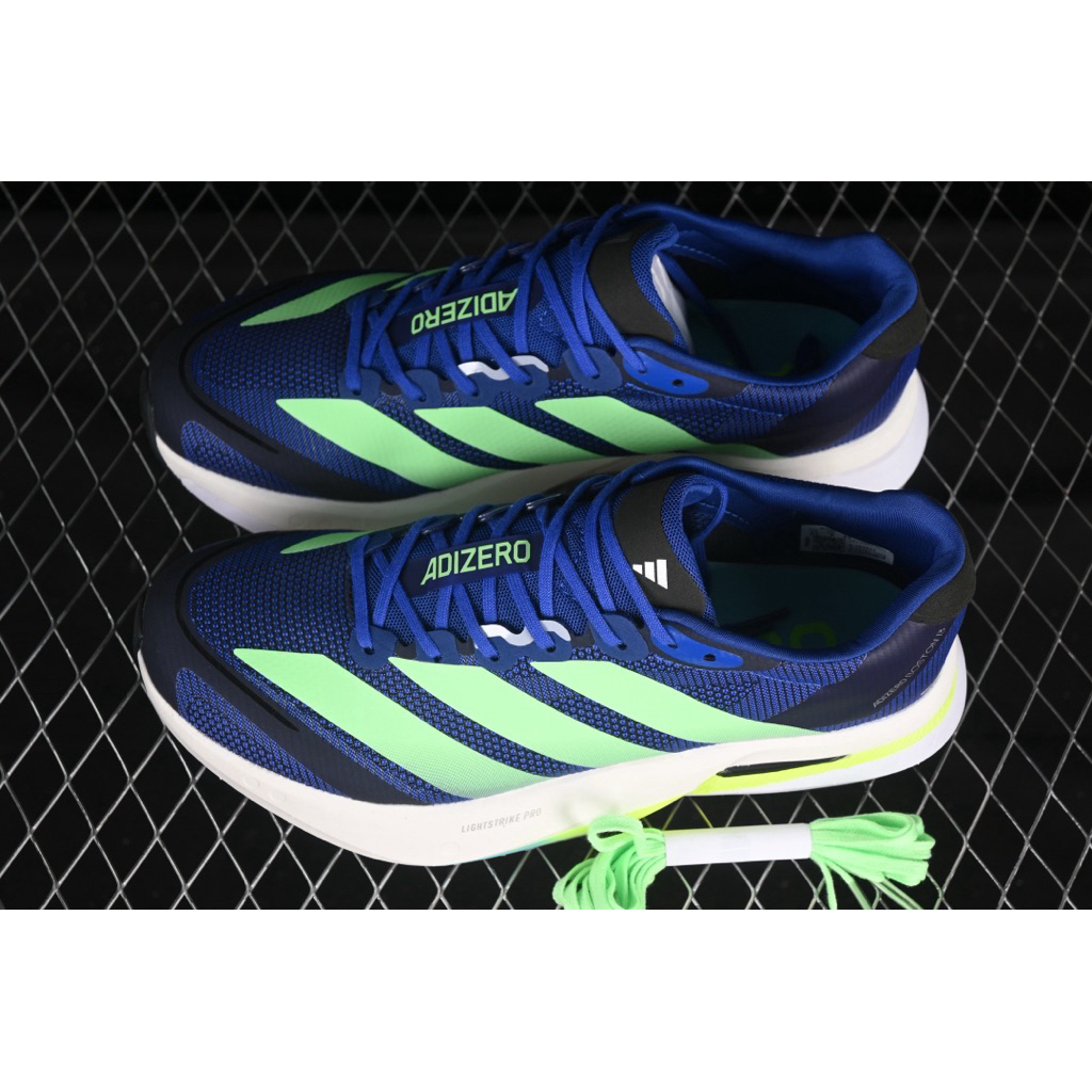 Jual [PO] Sneakers ADS Adizero Boston 13 Lucid Blue Lime Burst (JS4944 ...