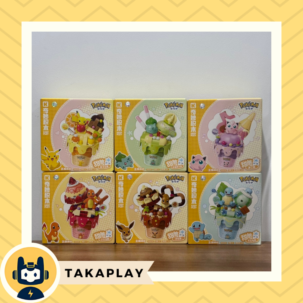 Jual Mainan Keeppley Pokemon Charmander Bulbasaur Squirtle Pikachu ...