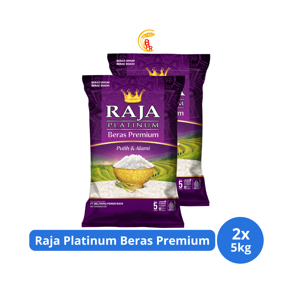 Jual Raja Platinum Beras Premium 5kg x 2 pcs | Shopee Indonesia