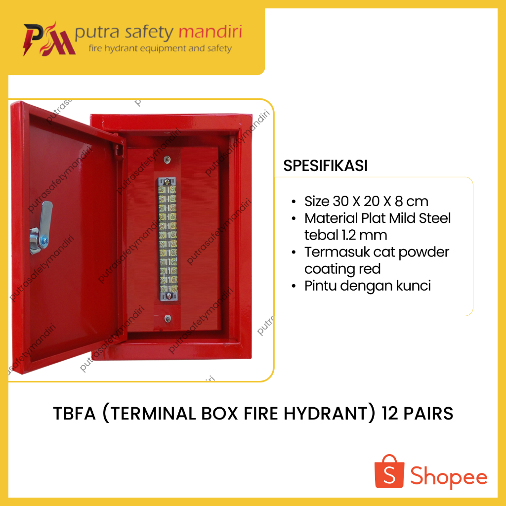 Jual TERMINAL BOX FIRE ALARM TBFA JUNCTION BOX PANEL ALARM KEBAKARAN 12 ...