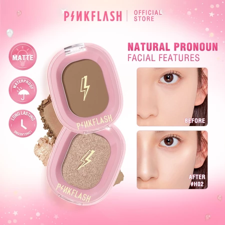 PINKFLASH OhMyShow Highlighter Contour Moisturizing Shimmer Soft Smooth - 4 Colors