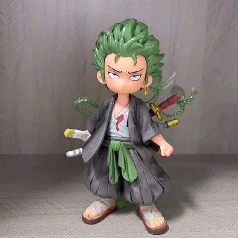 Jual 【MURAH COD】One Piece Zoro Roronoa Action Figure Q Version/Action ...