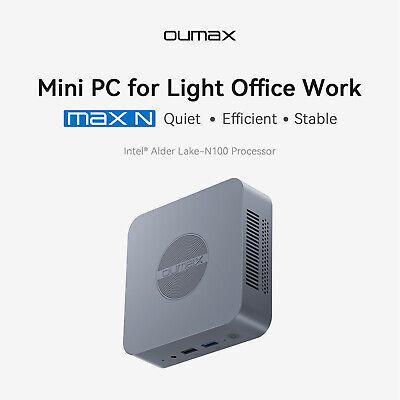 Mini PC Beelink OUMAX Intel Alderlake N100 Gen12 16/500GB SSD Dual HDMI Dual LAN WiFi Windows 11 Pro