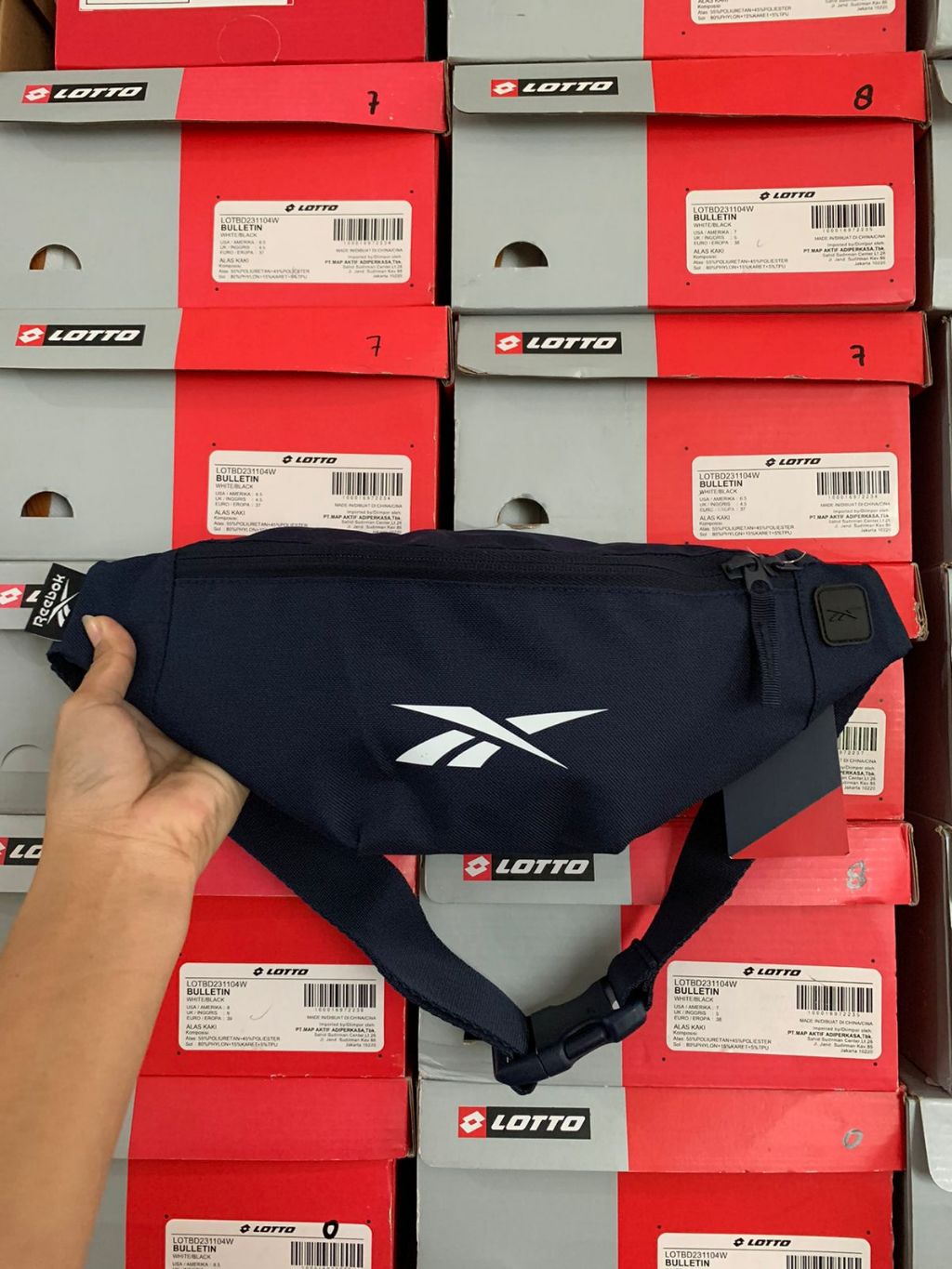 Jual Reebok Waistbag Vector Navy REEUWB2414VN Tas Pinggang Original ...