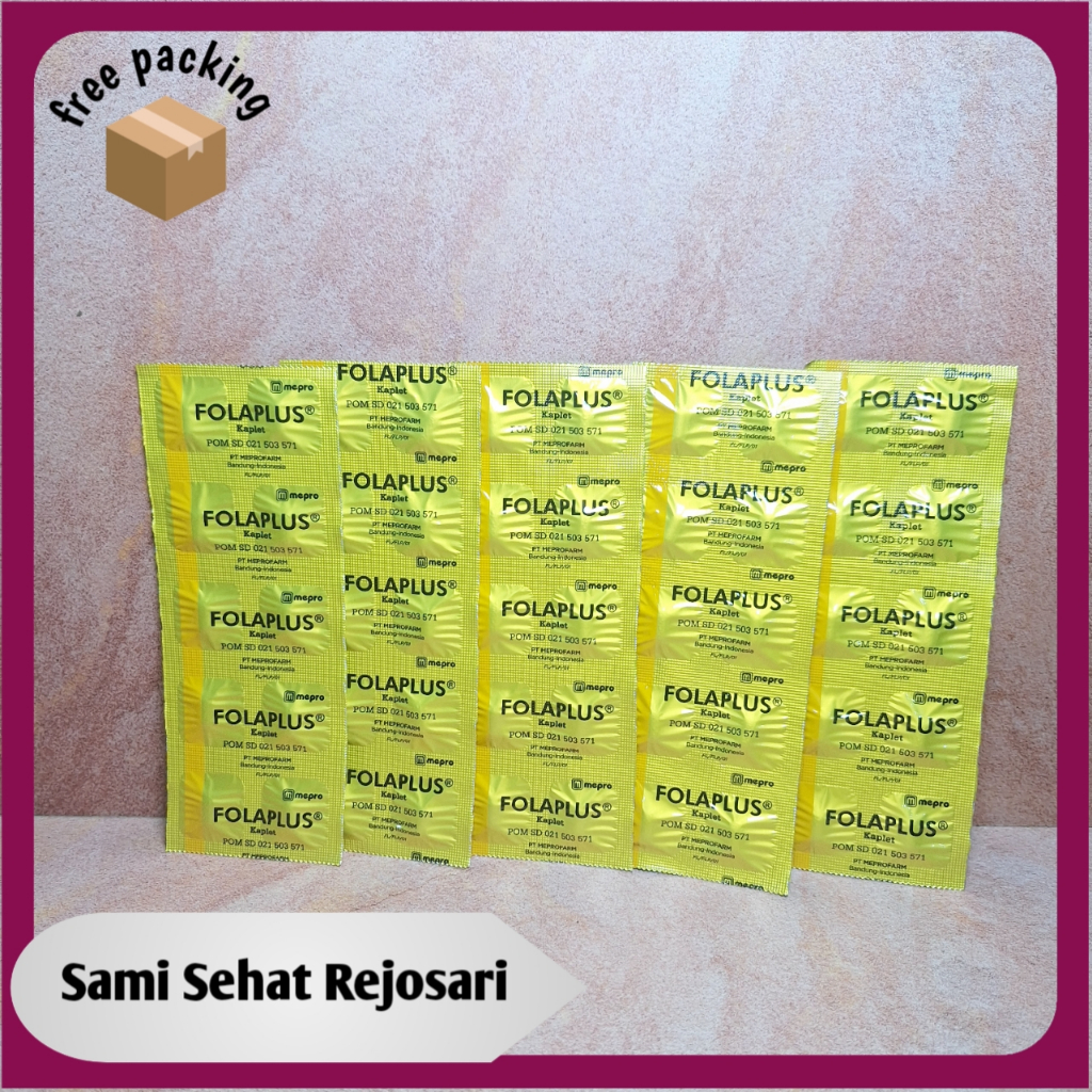 Jual 5 STRIP FOLAPLUS ISI 10 TABLET | Shopee Indonesia