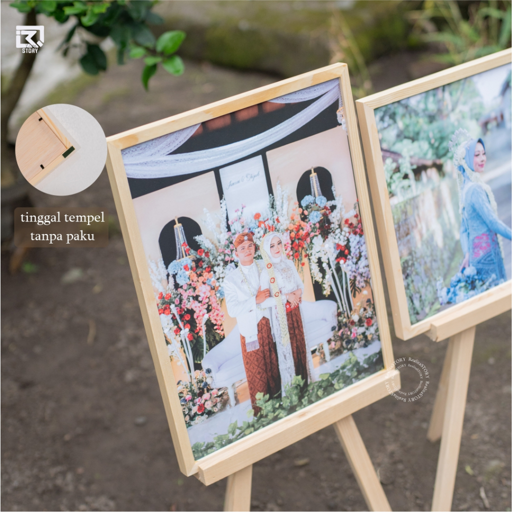 Jual CETAK FOTO + FRAME 12R/30X40 KAYU JATI BELANDA / PINUS | Shopee ...