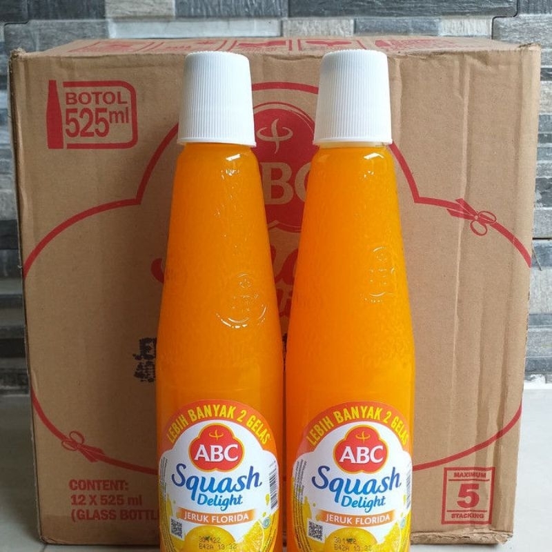 Jual SIRUP ABC SQUASH DELIGHT ORANGE JERUK 450 ML ISI 12 BOTOL PER DUS ...