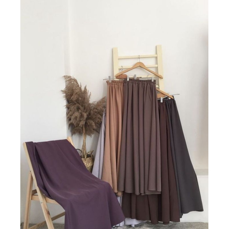 Jual ROK KLOK A CRINGKEL AIRFLOW PREMIUM | ROK PANJANG WANITA CRINGKEL ...