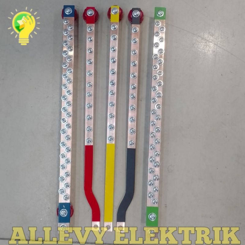 Jual BUSBAR 3X15 RST 40CM + BUSBAR 3X20 NETRAL+GROUND 40CM UNTUK MCCB ...
