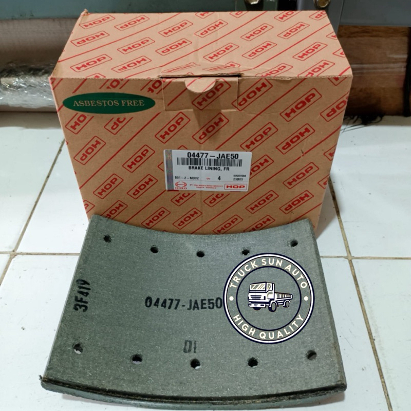 Jual BRAKE LINING DEPAN KAMPAS REM DEPAN HINO 500 04477-JAE50 | Shopee ...