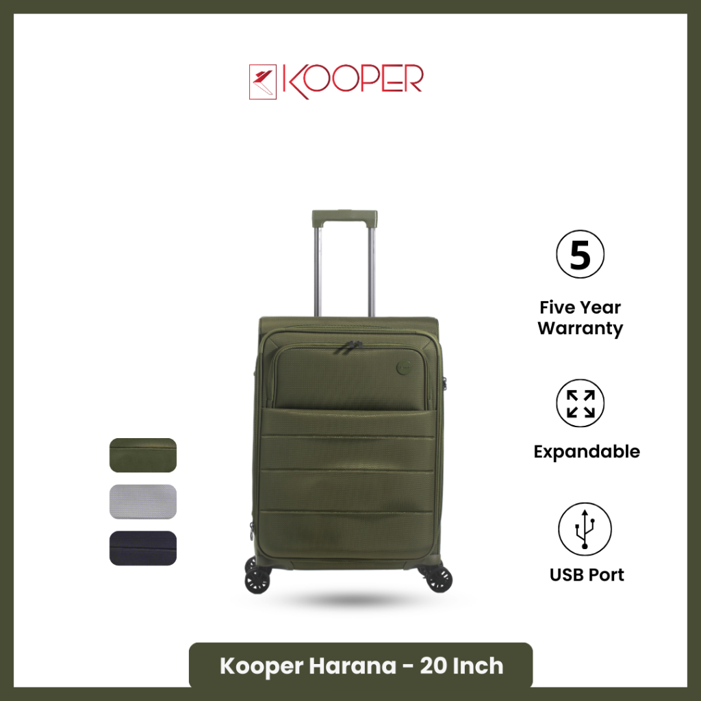 Jual Kooper Harana S2135TP4 Koper Softcase - 20 Inch Koper Kabin Koper ...
