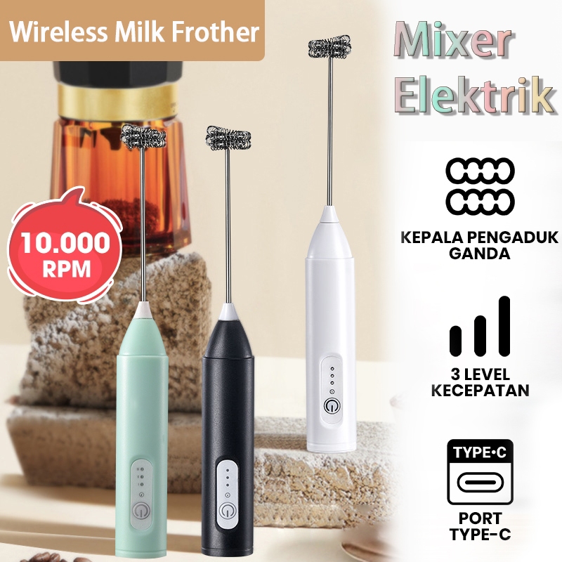 Jual [ready stock]Mixer Pengocok Mixer 10.000 RPM Elektrik Susu Milk ...