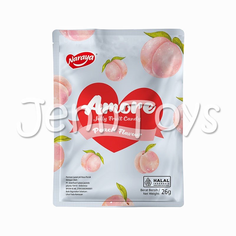 Jual Naraya Amore Jelly Fruit Candy Permen Lunak Rasa Buah Mangga Mango ...