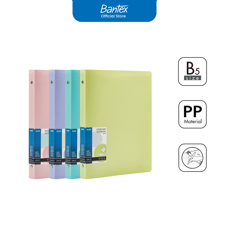 Jual Bantex Loose-Leaf Notebook B5 Buku Catatan Binder 8 Ring Cover ...