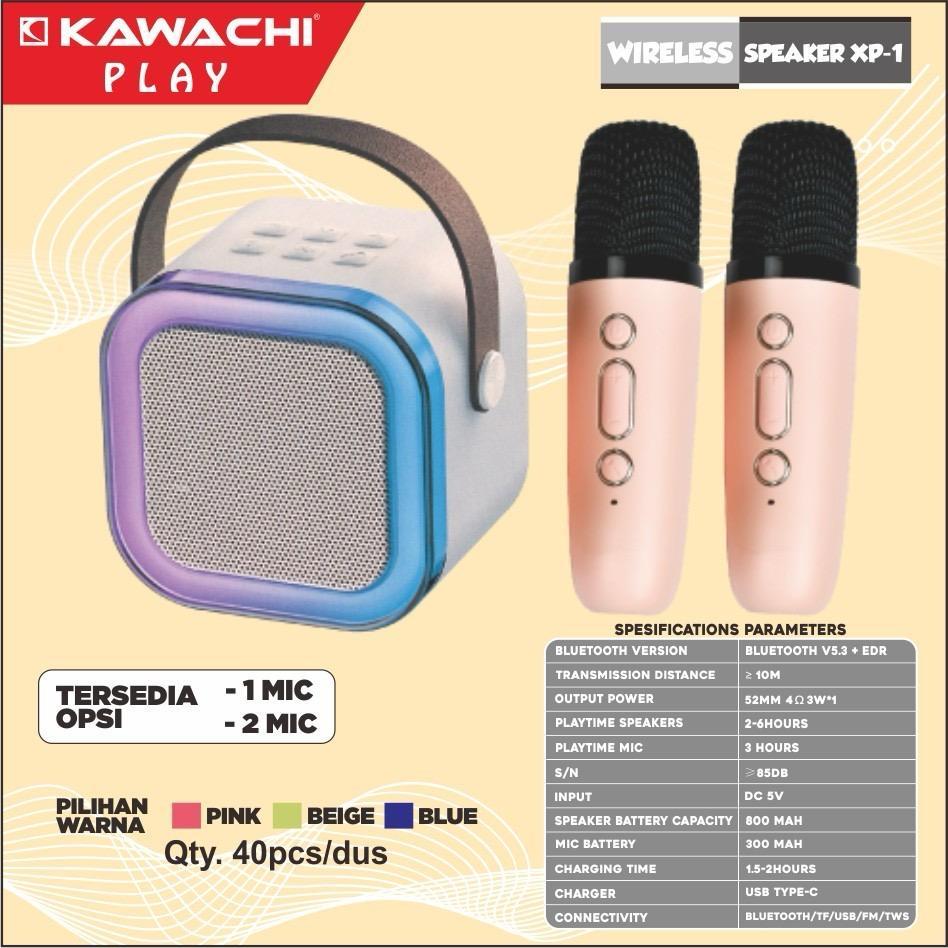 Jual KAWACHI PLAY Speaker Mini Bluetooth 2 mic 1 Karaoke Lucu Portabel ...