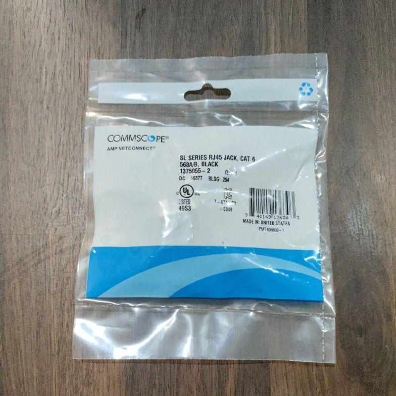 Jual Modular Jack RJ-45 Cat-6 AMP/ Commscope original | Shopee Indonesia