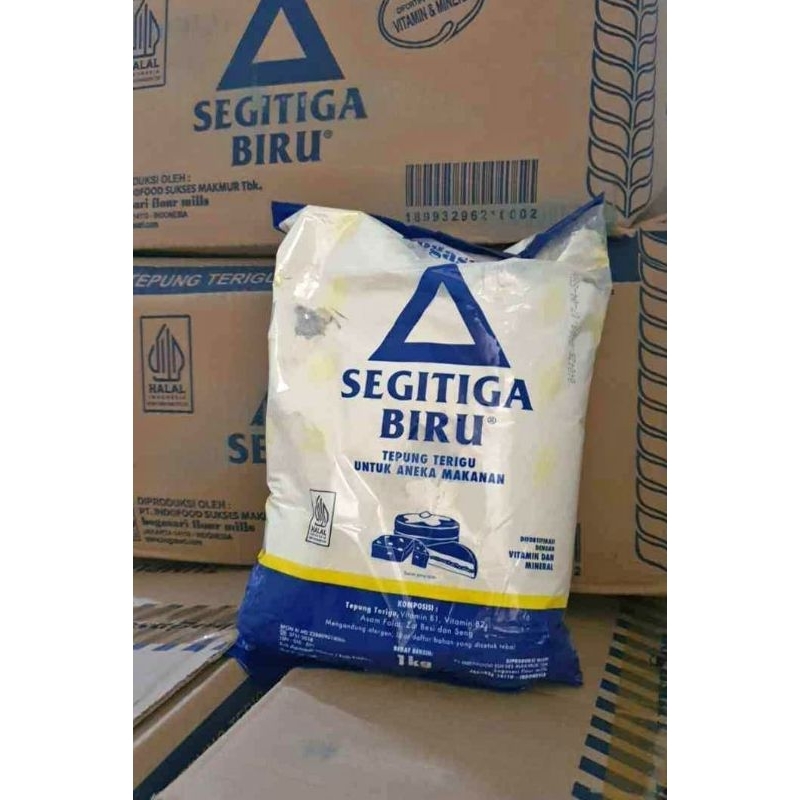 Jual tepung terigu segitiga biru 1kg | Shopee Indonesia
