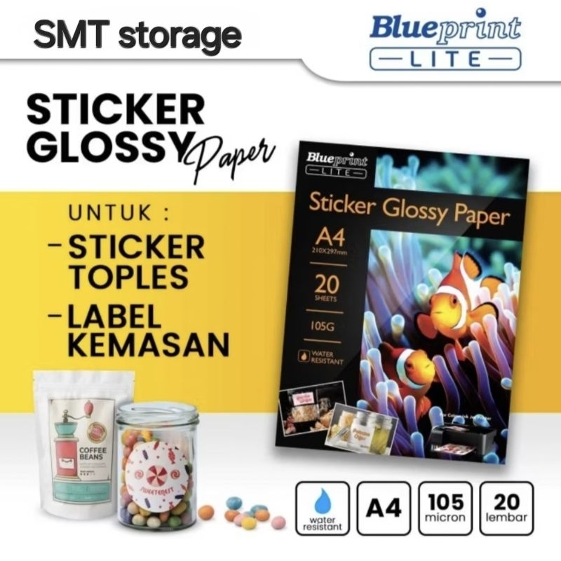 Jual KERTAS STICKER GLOSSY | Shopee Indonesia