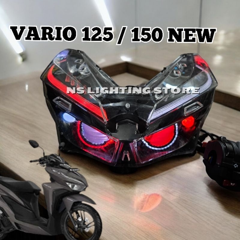 Jual PROJIE PROJECTOR BILED AES F002 3 INCH VARIO NEW 125 150 2018-2025 ...