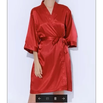Baju Tidur Piyama Kimono Wanita Korea Sexy Women Silk Satin