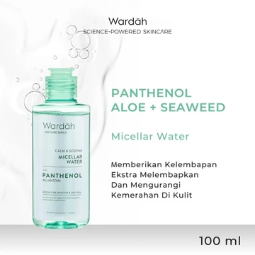 WARDAH MICELLAR WATER SERIES ( 55 105 Ml ) Pembersih Make Up Wajah Acnederm Nature Daily