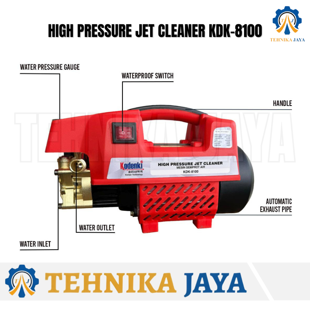 Jual KODENKI KDK 8100 Mesin Jet Cleaner 600 Watt Steam High Jual KODENKI KDK 8100 Mesin Jet Cleaner 600 Watt Steam High