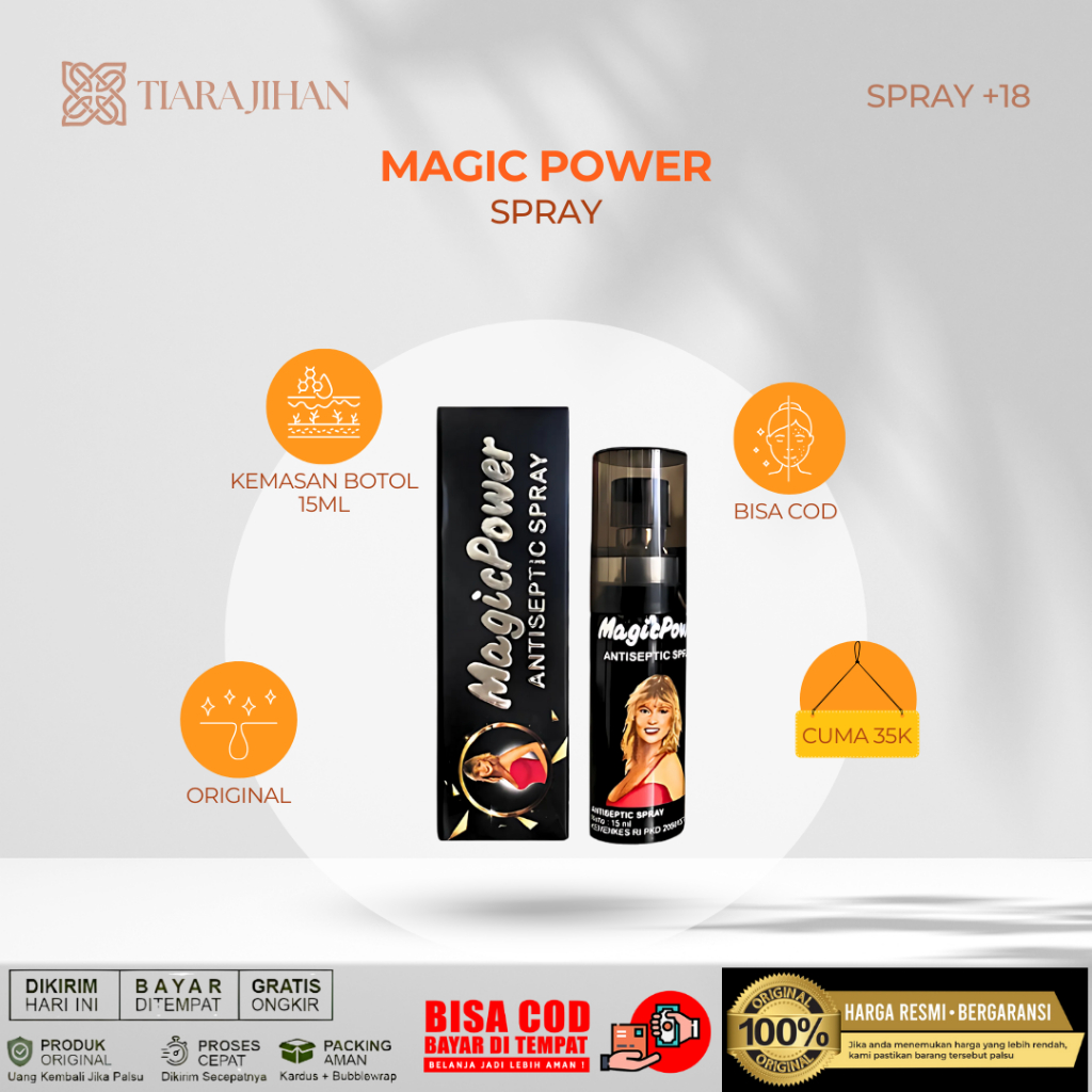 Jual Power Magic Spray Antiseptik Original Kemasan Baru 1 Botol 15ML ...