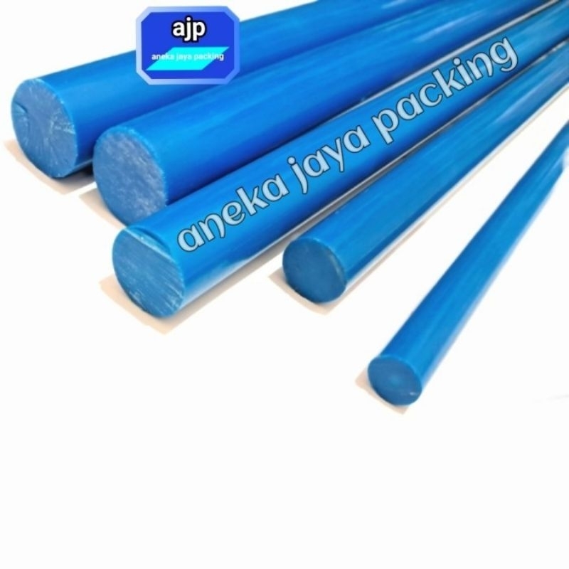 Jual mc blue rod dia 10mm x 1meter as hard nylon biru batangan | Shopee ...