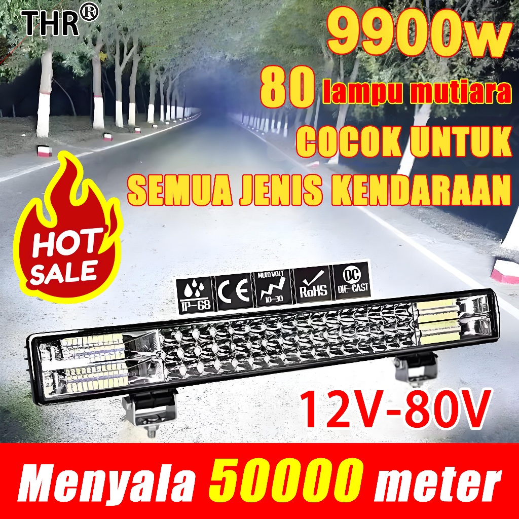 Lebih terang dari lampu pesawa lampu sorot tembak mobil lampu tembak mobil lampu tembak 12V-80V opsional tahan air dan tahan guncangan daya tinggi 380w pembuangan panas yang lebih baikdan jatuh lampu tembak super terang lampu tembak sorot mobil