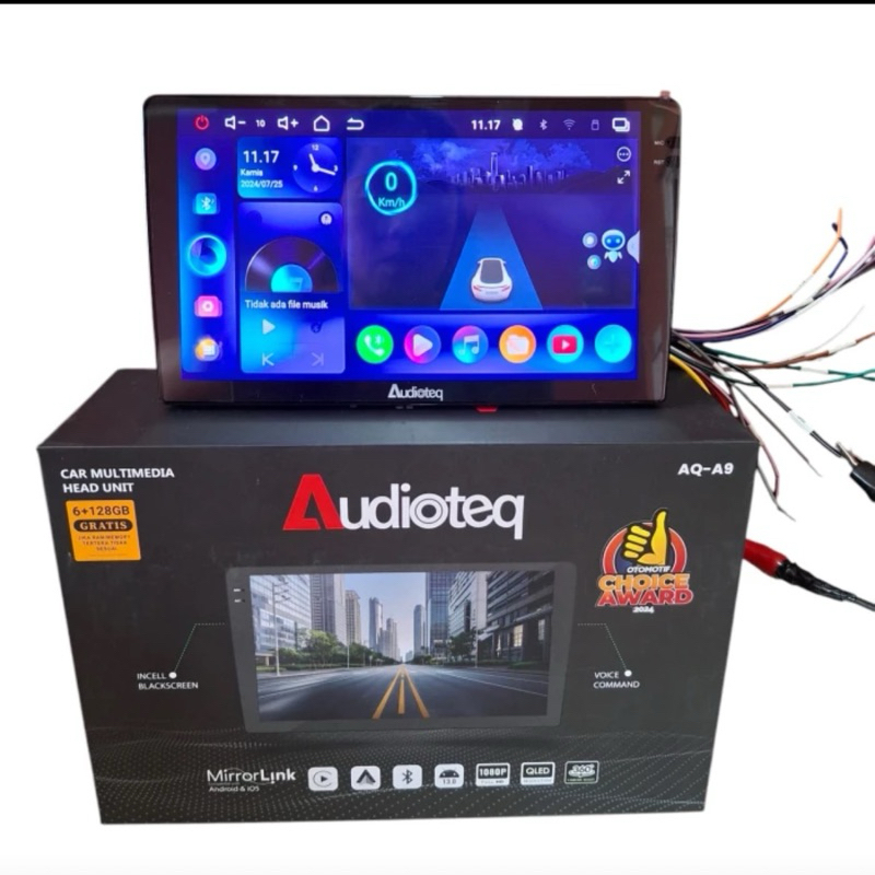 Headunit Android Audioteq 6/128GB 9inch INCELL Kamera 360 ready
