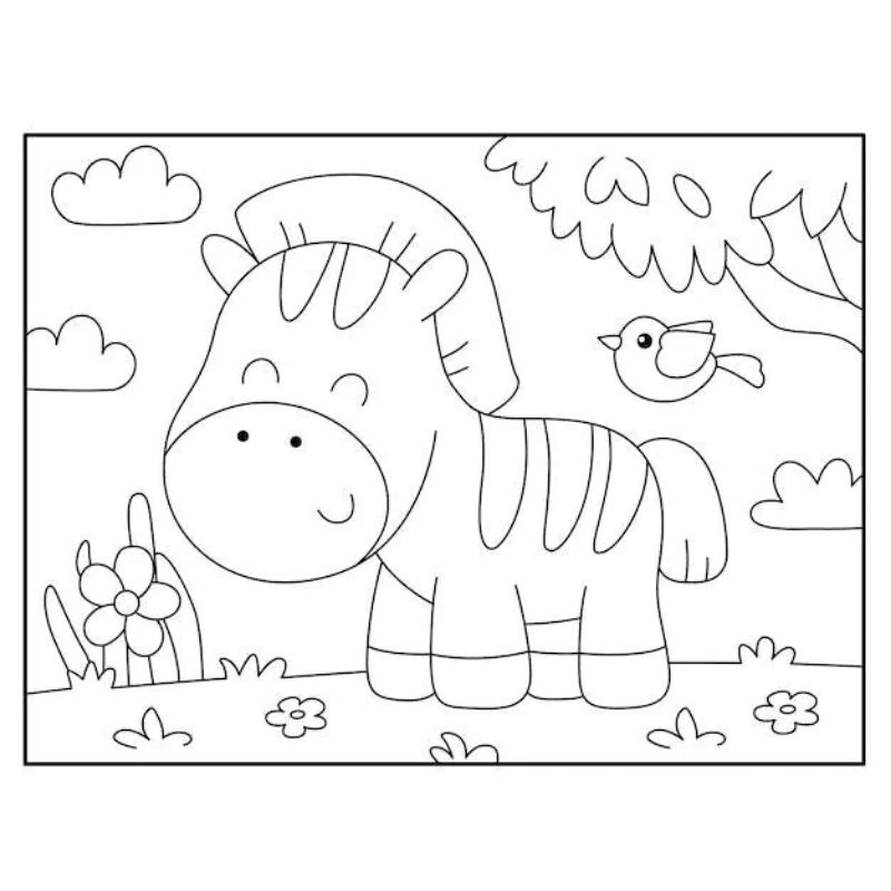 Jual Gambar mewarnai Sketsa Animasi Hewan (Random) isi 30 lembar ...