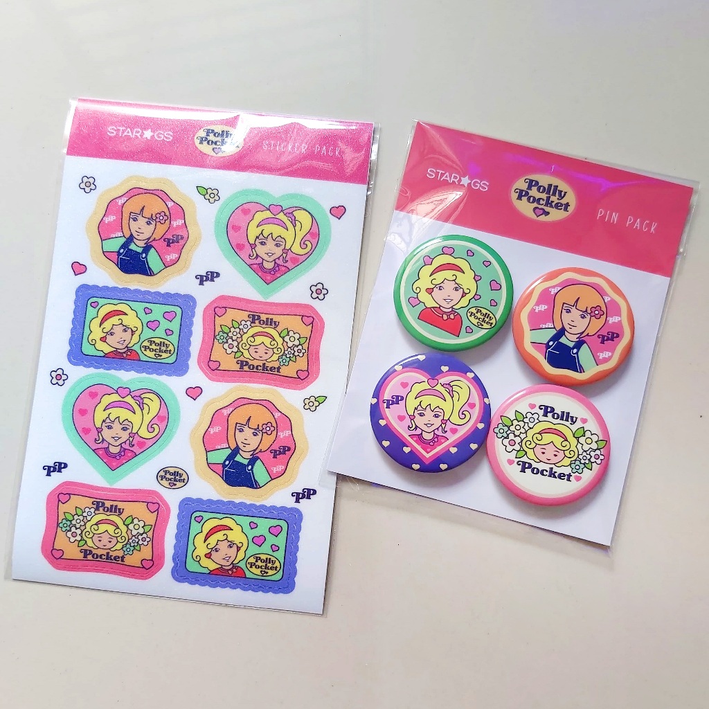 Jual Stiker / Sticker Set & Pin Polly Pocket Candy Colors - fanmade ...