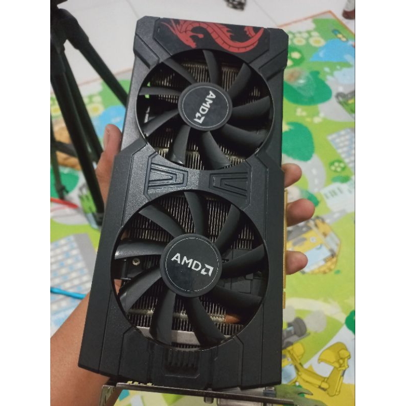 Jual VGA AMD POWER COLOR RX 570 4GB RED DRAGON | Shopee Indonesia