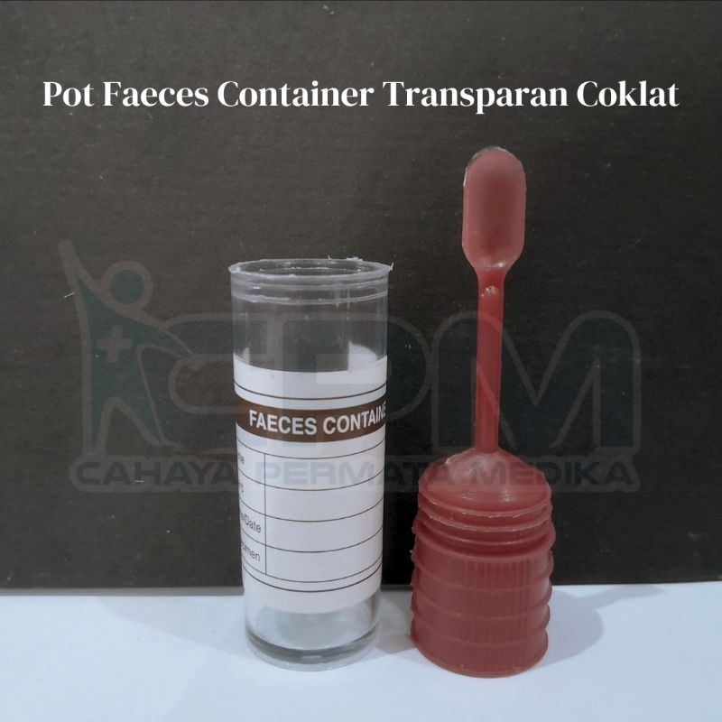 Jual Faeces Container Transparan Tutup Coklat 30 ml | Shopee Indonesia