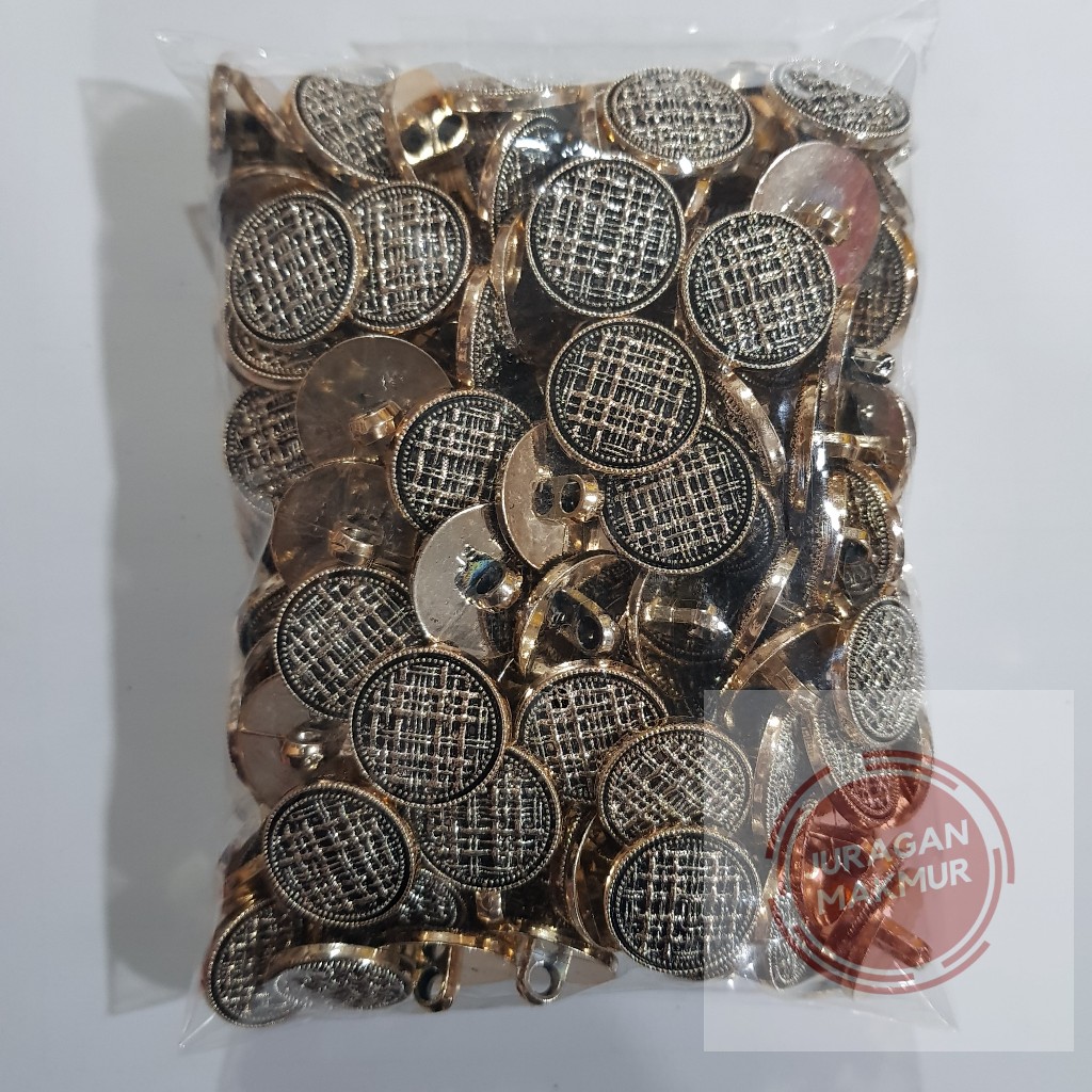Jual Kancing Baju Jamur Tikar Hitam Ukuran 24L 28L 34L Rosegold ...