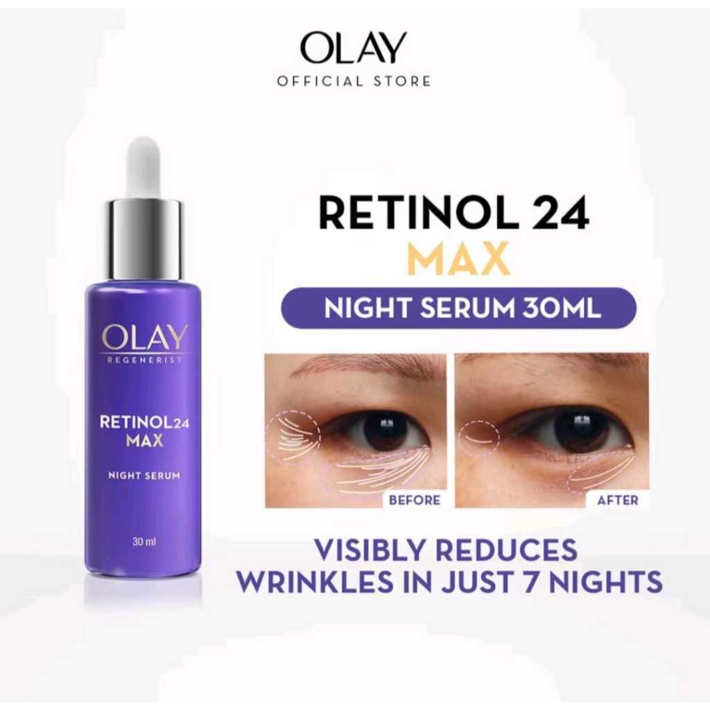Jual OLAY REGENERIST RETINOL24 MAX NIGHT SERUM 30ML | Shopee Indonesia