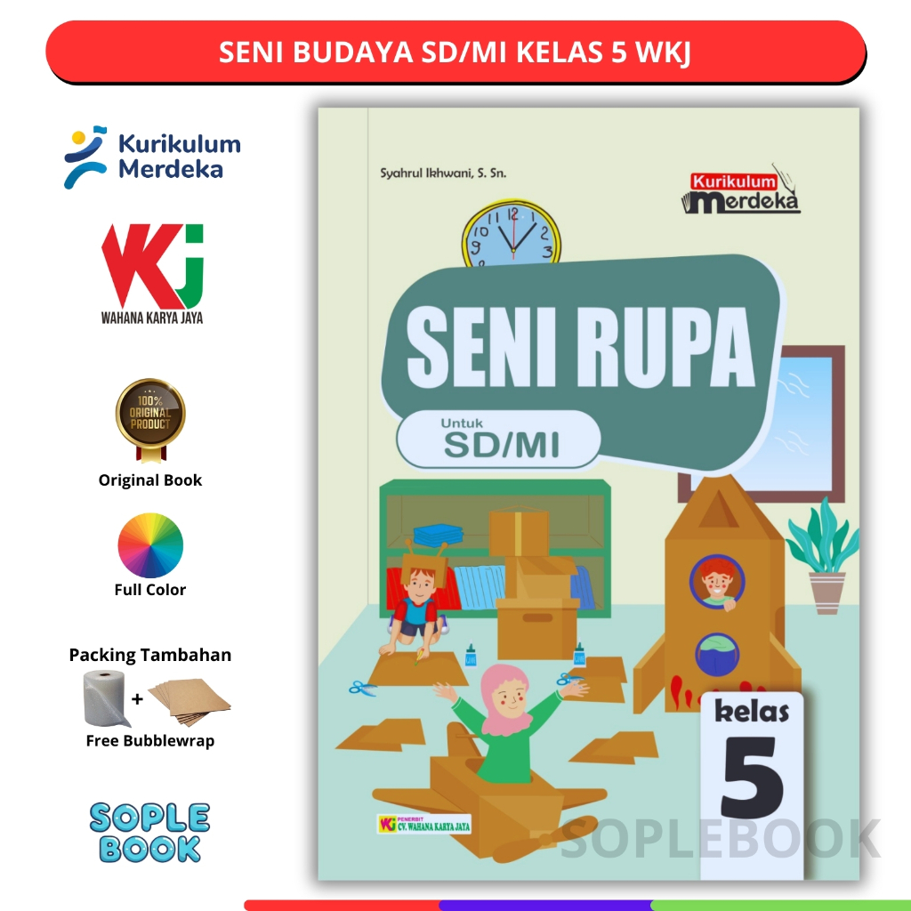 Jual Buku Seni Rupa SD/MI Kelas 5 Kurikulum Merdeka Wahana Karya Jaya ...