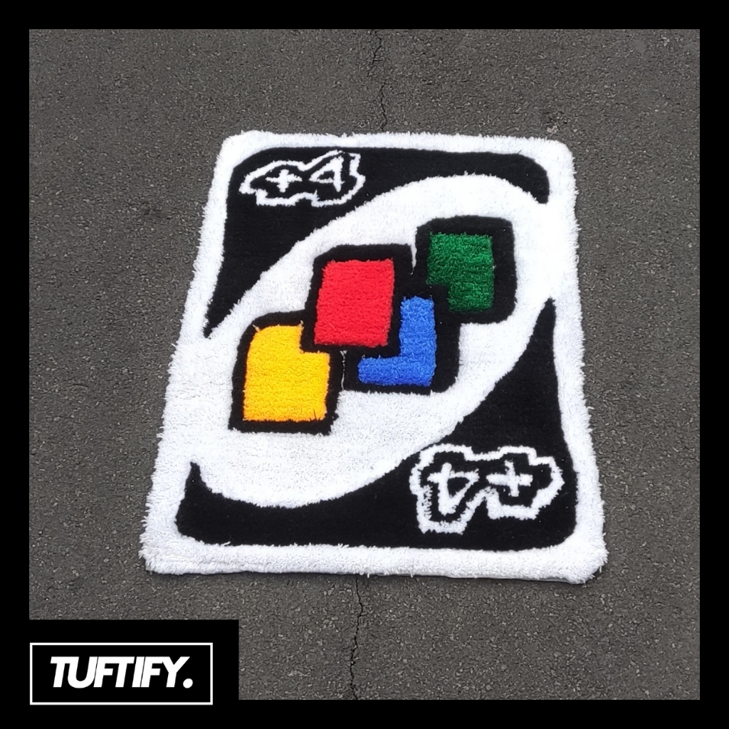 Jual Karpet lantai custom UNO aesthetic / Tufting rug custom UNO ...