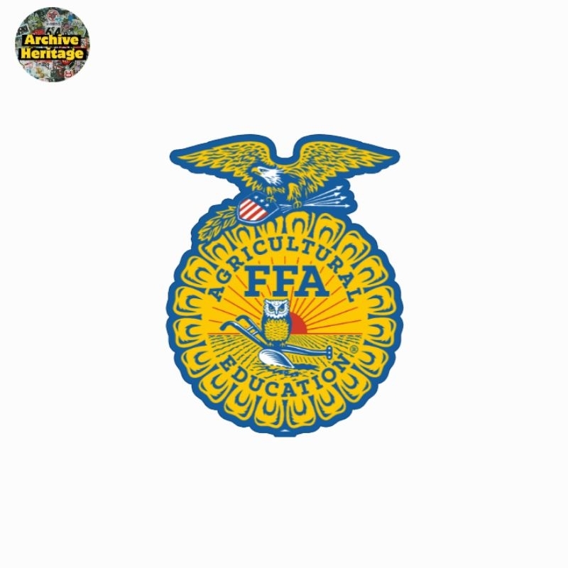 Jual sticker Agricultural Education FFA logo farmers ranchers diecut ...
