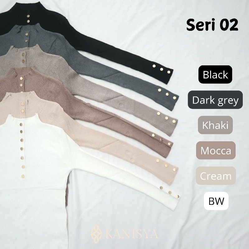 Jual Kanisya - Basic inner knit button gold busui & non busui | inara ...