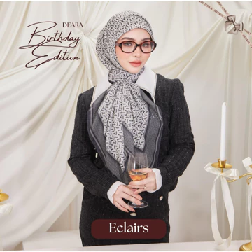 Ready Stok Hijab Segi Empat Premium Deara Birthday Edition Pattern Malaysia (Spesial Lebaran)