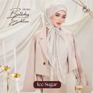 Ready Stok Hijab Segi Empat Premium Deara Birthday Edition Pattern Malaysia (Spesial Lebaran)