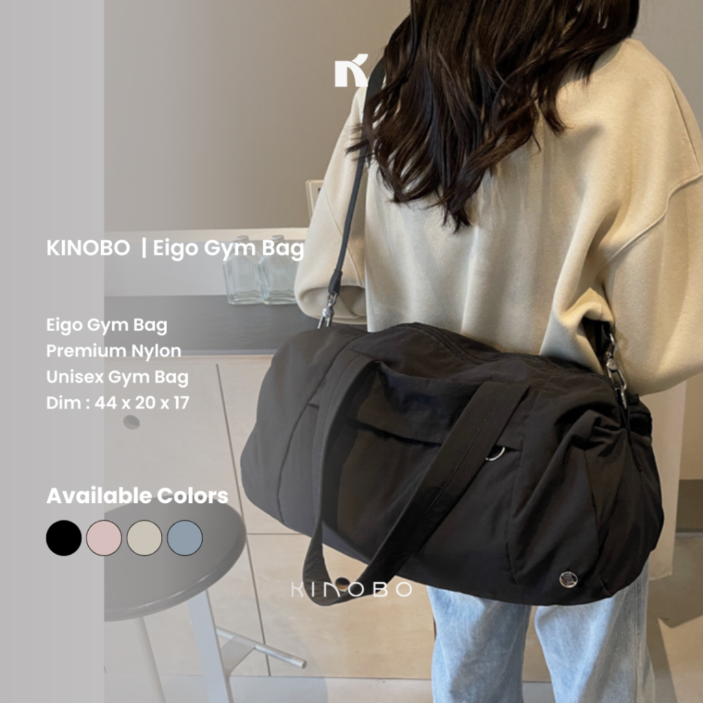 Jual KINOBO | Eigo Travel Gym Bag - Tas Olahraga Gym Duffle Bag Wanita ...