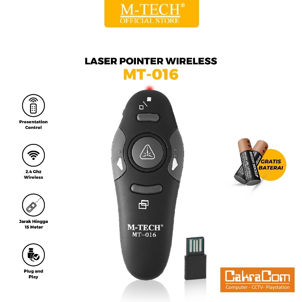 Jual M-Tech Original Laser Pointer Wireless Presenter MT-016 | Shopee ...