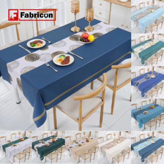 Taplak Meja Makan PVC Persegi Panjang Beragam Variasi Table Cover Tamu Motif Embos Aesthetic - B