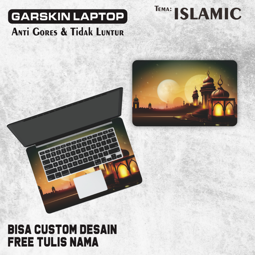 Jual Garskin Stiker Cover Protector Notebook Laptop Tema Islamic ...