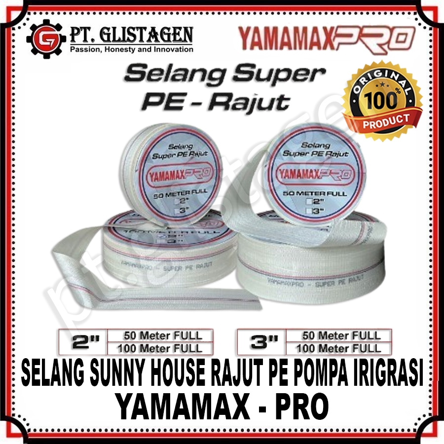 Jual YAMAMAX Selang Sunny Hose Super PE - RAJUT 3inch X 100M Selang ...