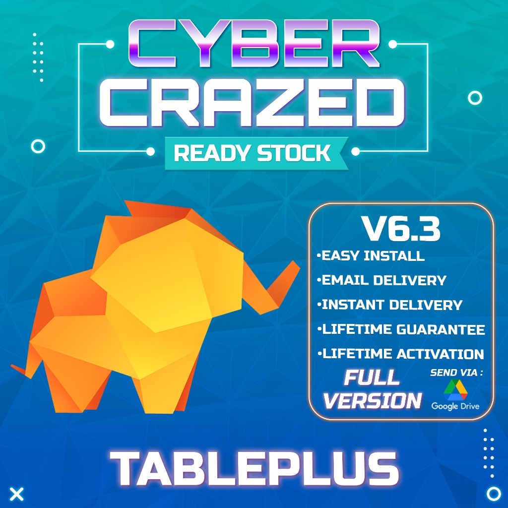 Jual (Win/Mac) TablePlus 2025 6.3 Full Version (Versi Terbaru) | Shopee ...